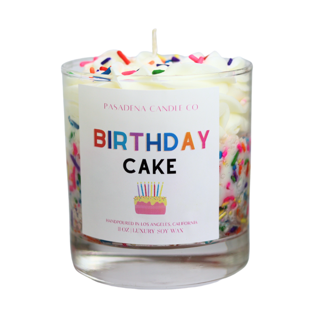 Birthday Cake Scented Candles