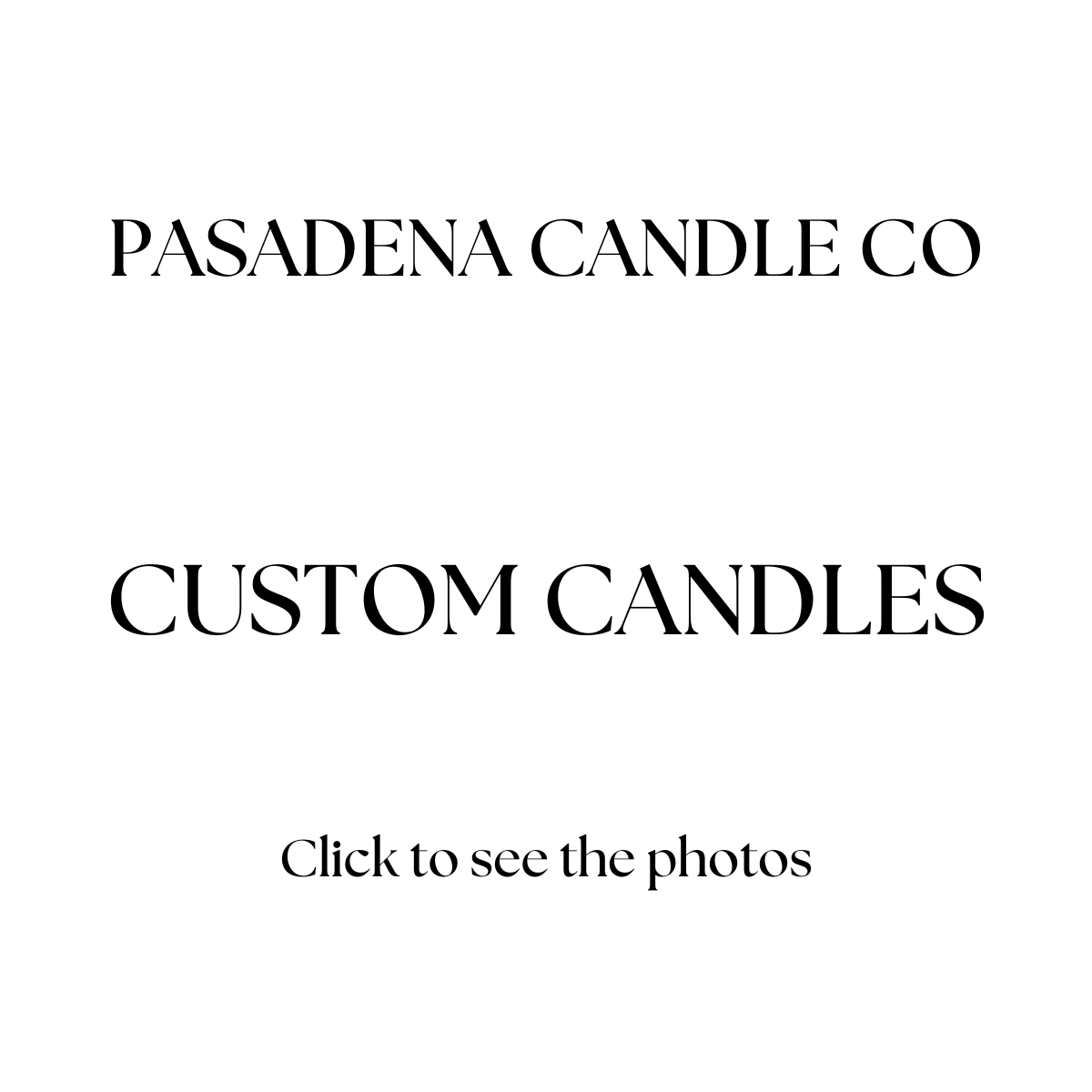 Pillar Candles (Custom Candles)