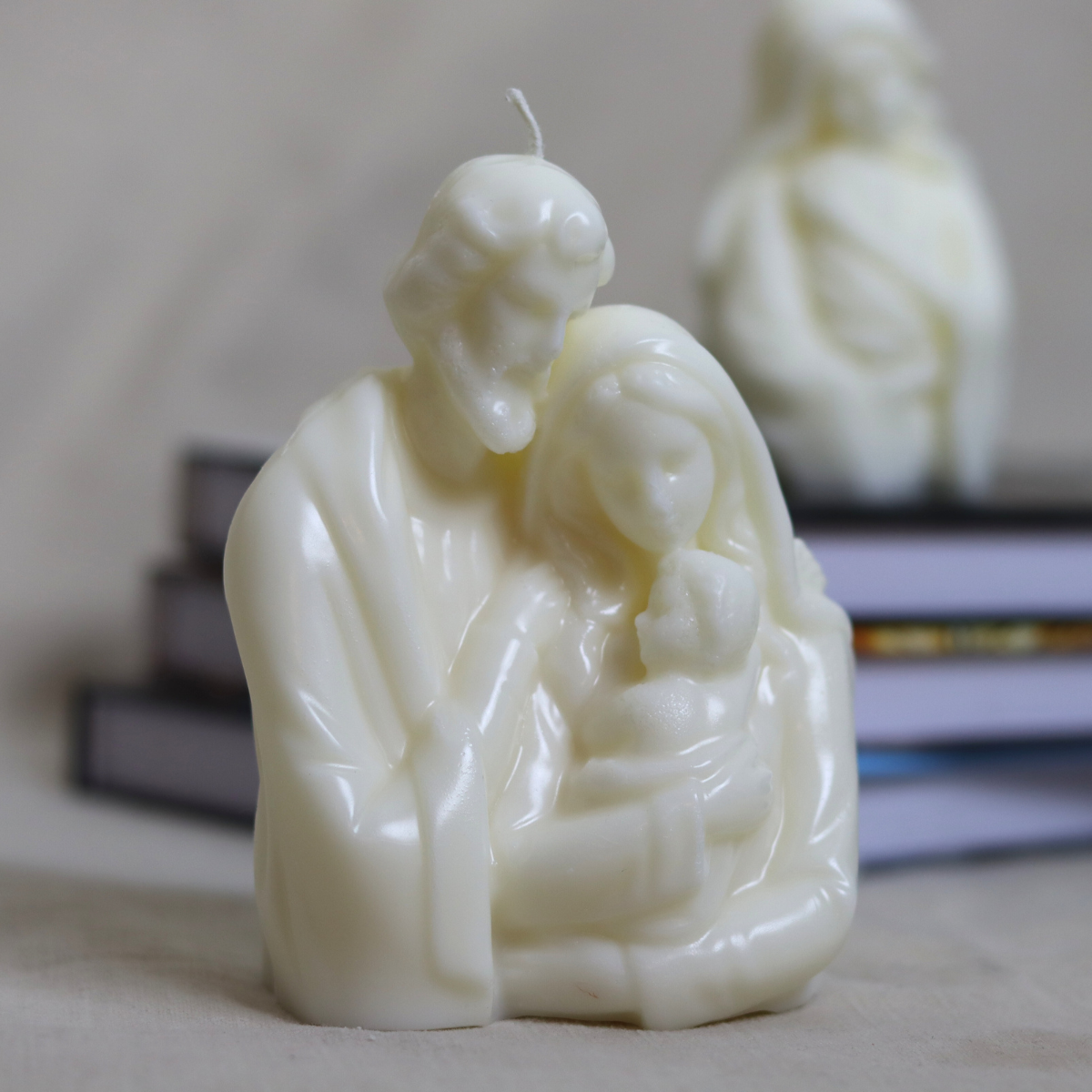 The Holy Family - Mary with Baby Jesus - Religious Candle