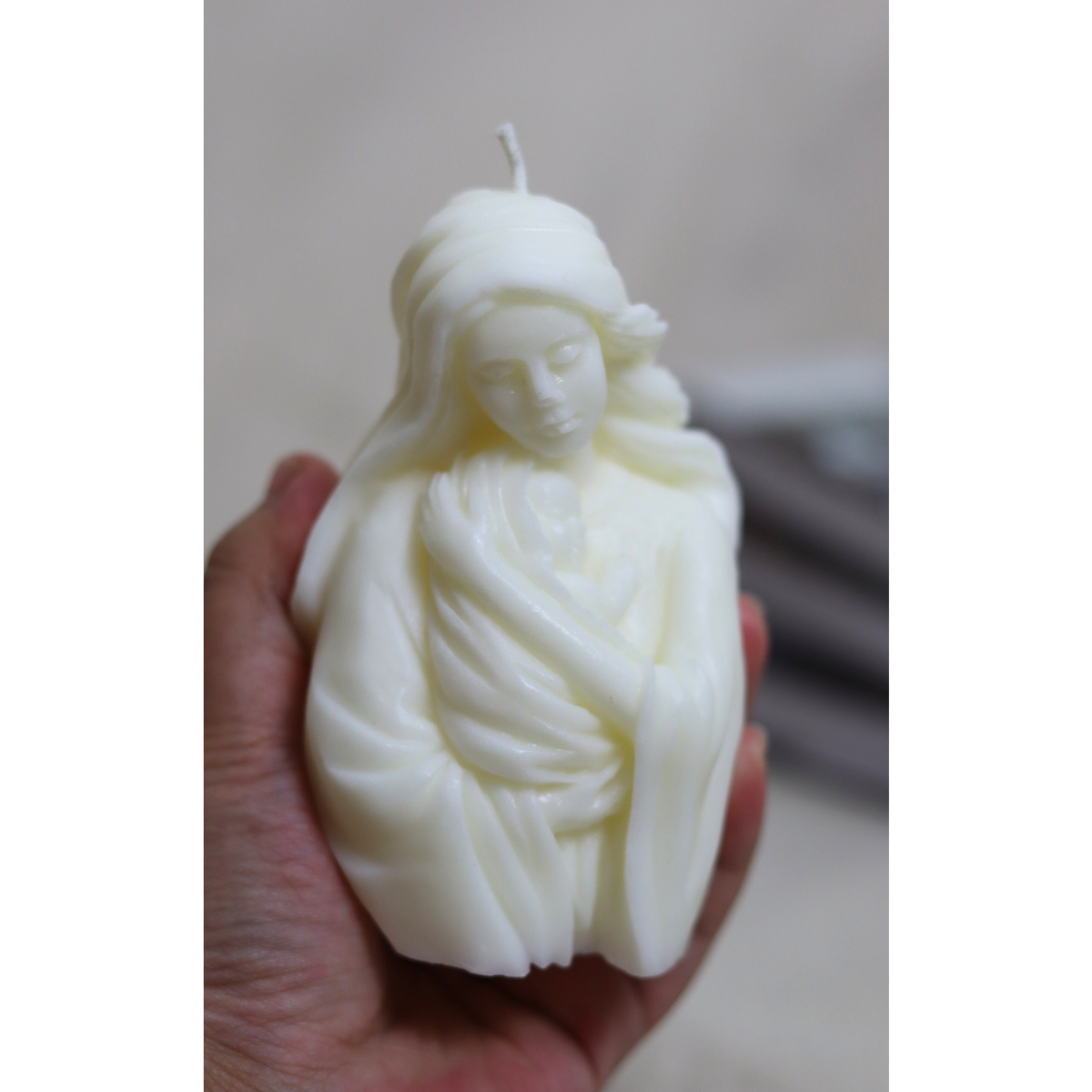 The Holy Family - Mary with Baby Jesus - Religious Candle