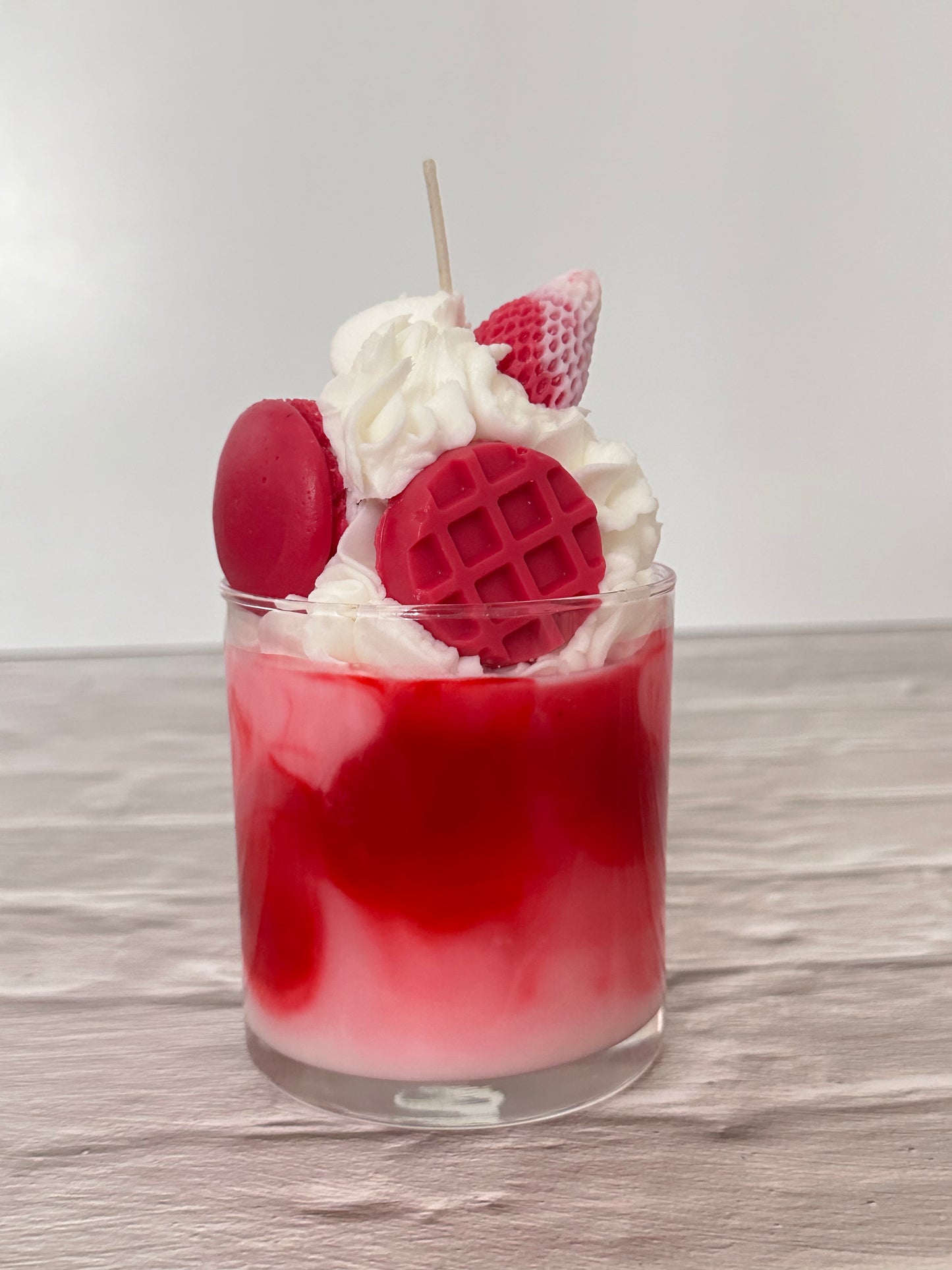 Strawberries & Cream Dessert Candle