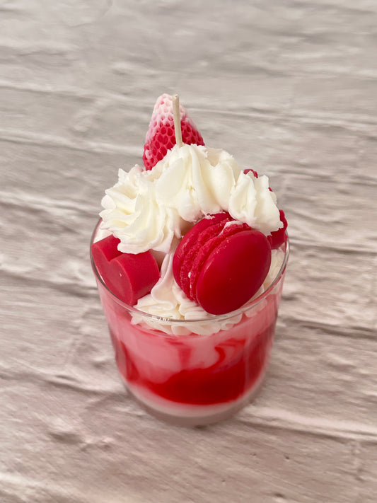 Strawberries & Cream Dessert Candle